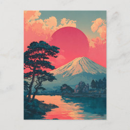 Postal Monte Fuji vintage