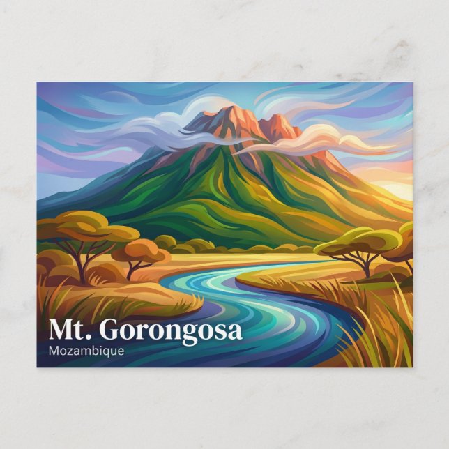 Postal Monte Gorongosa Mozambique (Anverso)