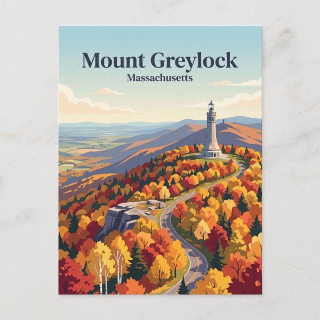 Postal Monte Greylock Massachusetts (Anverso)