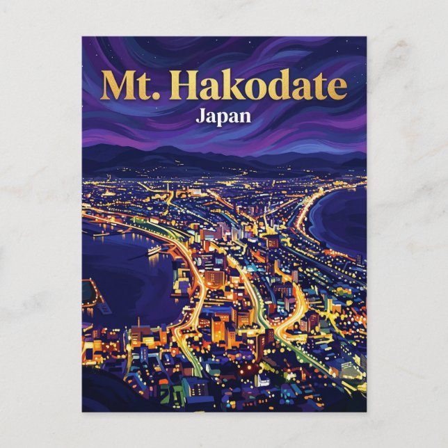 Postal Monte Hakodate Japón (Anverso)