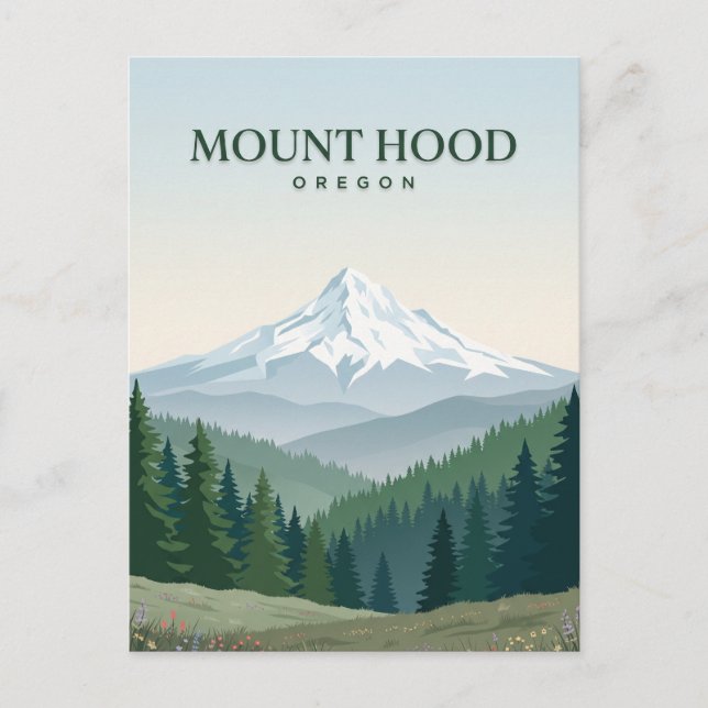 Postal Monte Hood Oregon (Anverso)