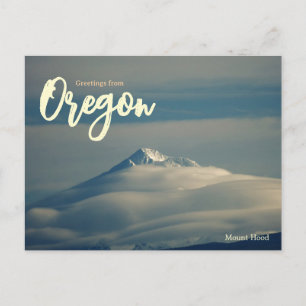 Postal Monte Hood Oregon Viajes Escénicos