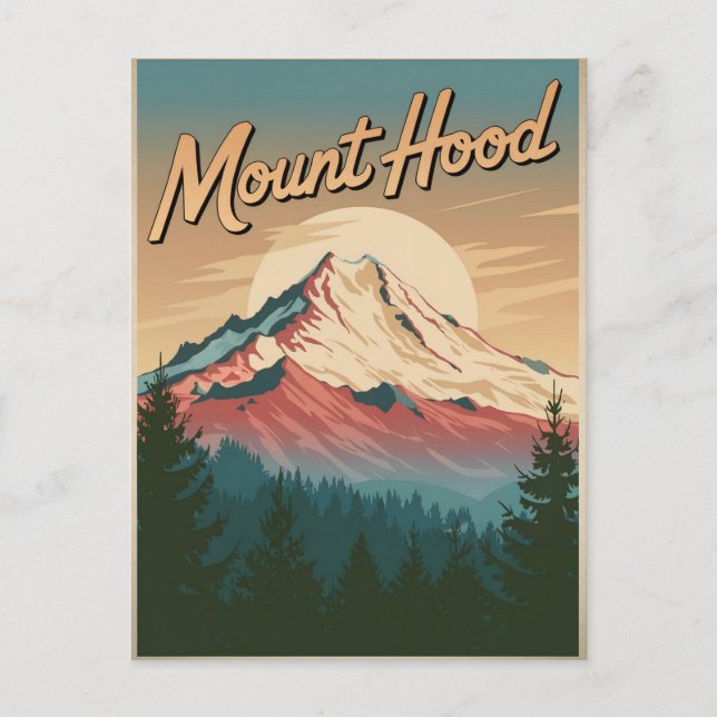 Postal Monte Hood Vintage (Anverso)