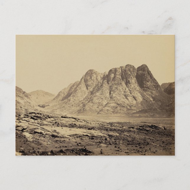 Postal Monte Horeb en el desierto de Sinaí (Anverso)