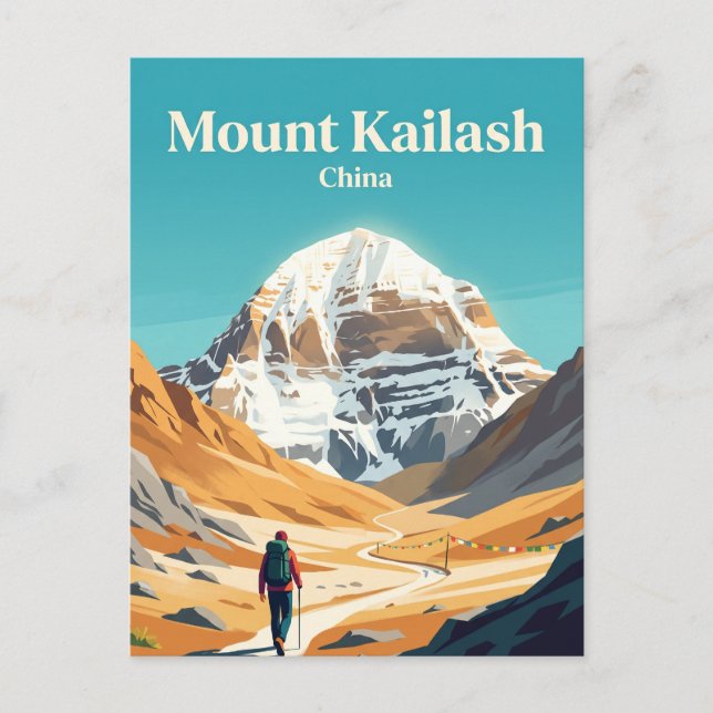 Postal Monte Kailash China (Anverso)