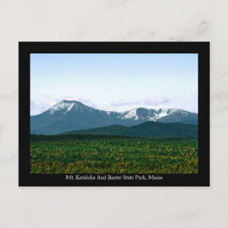 Postal Monte Katahdin Maine