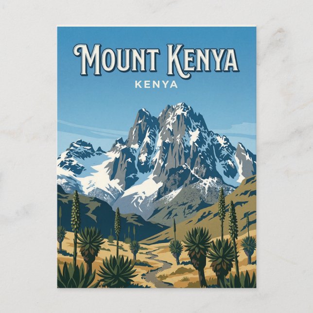 Postal Monte Kenia, Nanyuki, Central (Anverso)