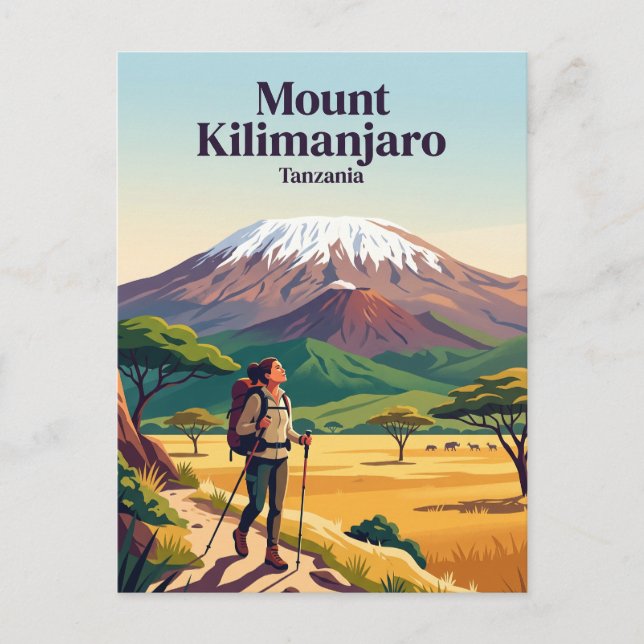 Postal Monte Kilimanjaro Tanzania (Anverso)