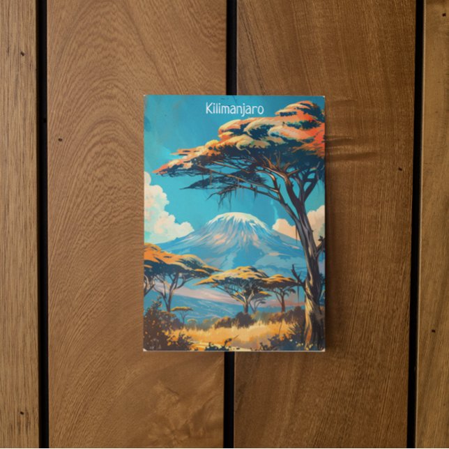 Postal Monte Kilimanjaro Tanzania Viajes de época (vintage kilimanjaro postcard)