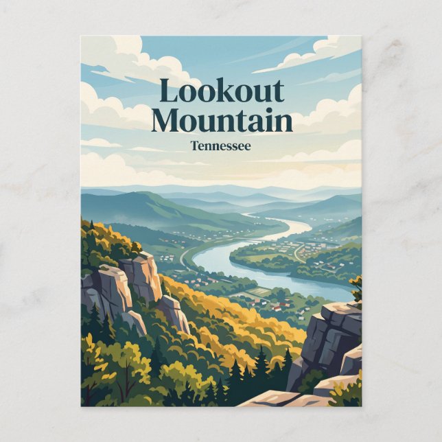 Postal Monte Lookout Tennessee (Anverso)