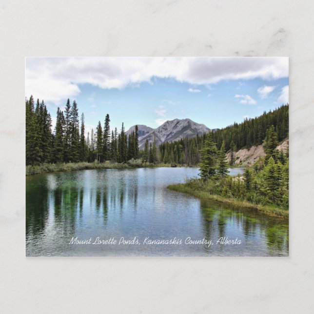 Postal Monte Lorette Ponds Kananaskis Country Alberta (Anverso)