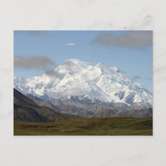 Postal Monte Mckinley en el Parque Nacional Denali, Alask