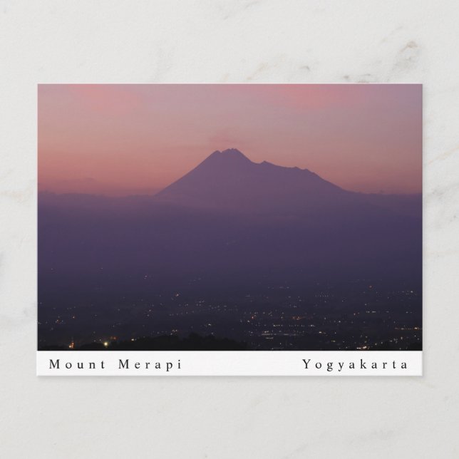 Postal Monte Merapi (Anverso)
