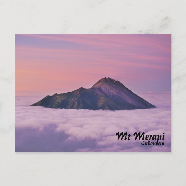 Postal Monte Merapi Indonesia (Anverso)