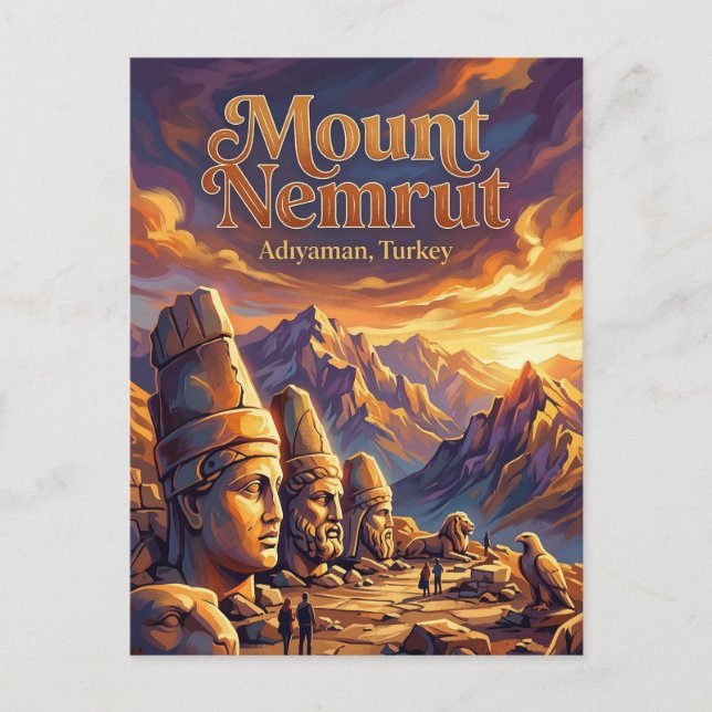 Postal Monte Nemrut, Kahta, Sureste (Anverso)