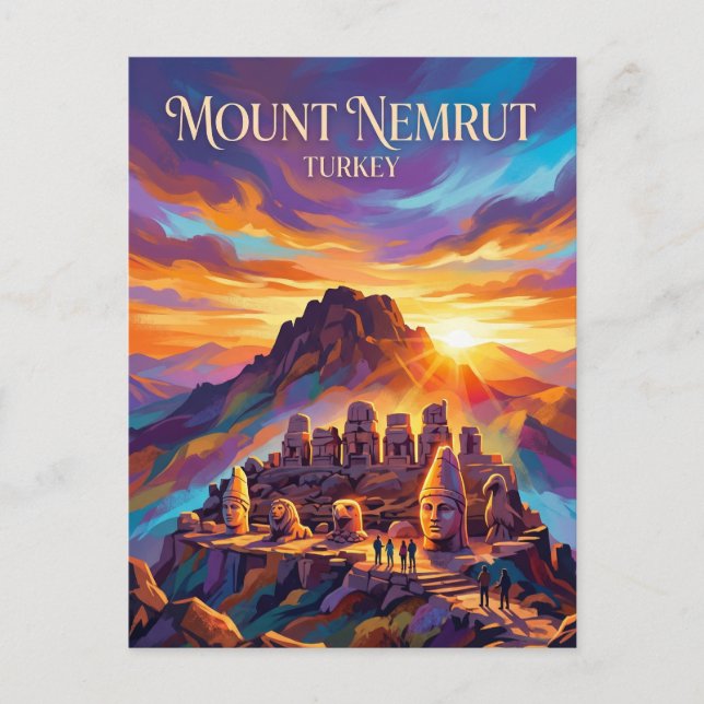 Postal Monte Nemrut Turquía (Anverso)