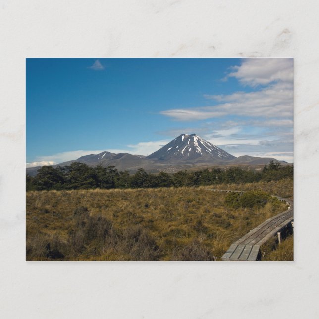 Postal Monte Ngauruhoe y Monte Tongariro (Anverso)