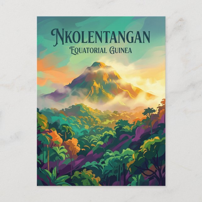 Postal Monte Nkolentangan Guinea Ecuatorial (Anverso)