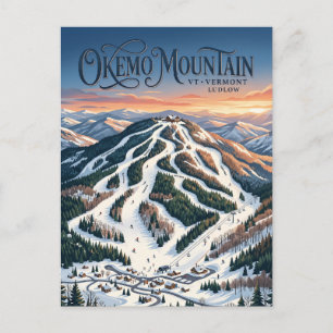 Postal Monte Okemo Vermont