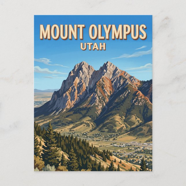 Postal Monte Olimpo Utah (Anverso)