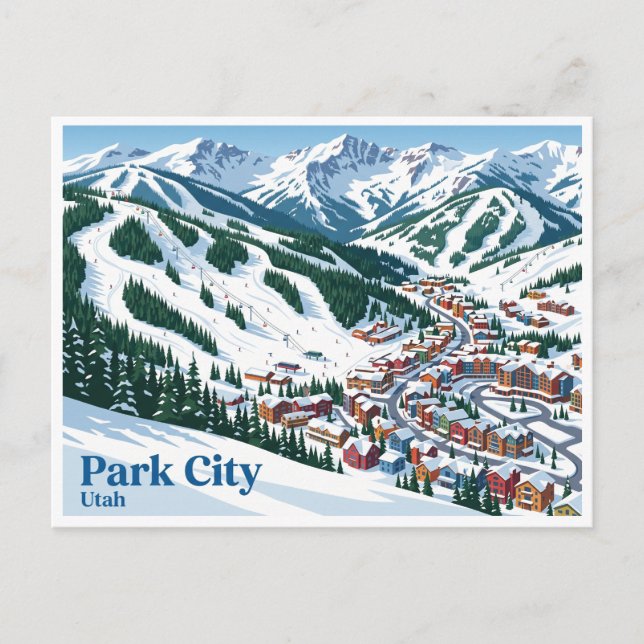 Postal Monte Park City Utah (Anverso)