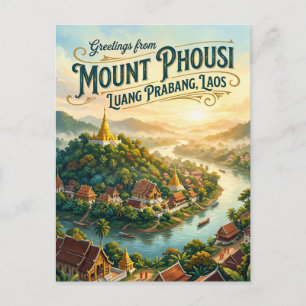 Postal Monte Phousi Laos