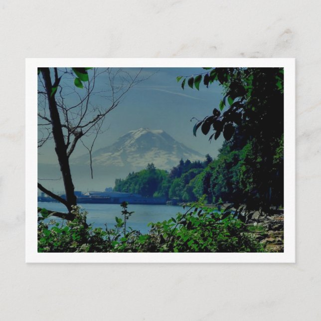 Postal Monte Rainier de Owen Beach (Anverso)