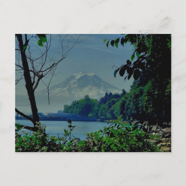 Postal Monte Rainier de Owen Beach (Anverso)