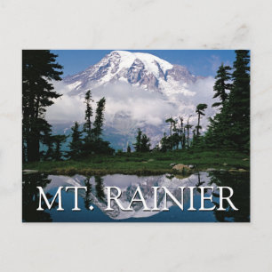 Postal Monte Rainier Feliz Cumpleaños