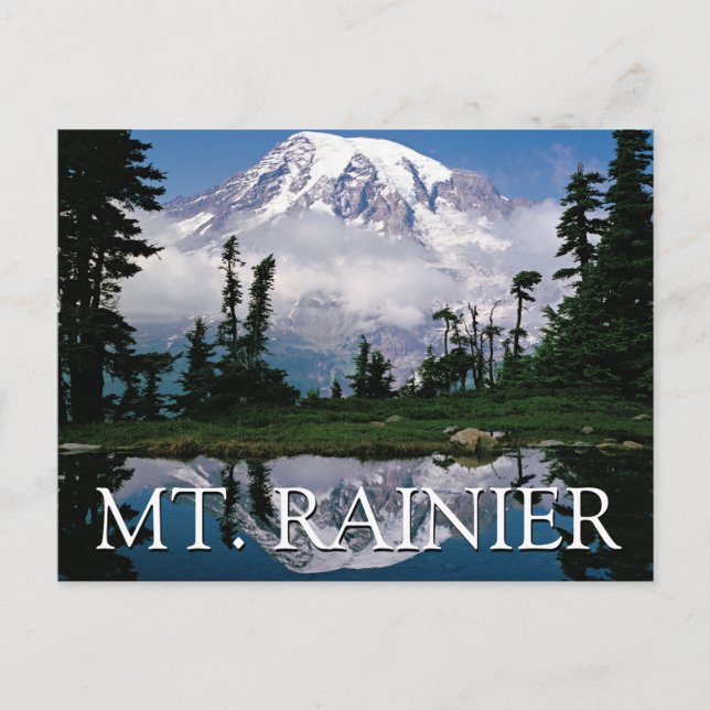 Postal Monte Rainier | Feliz Cumpleaños (Anverso)