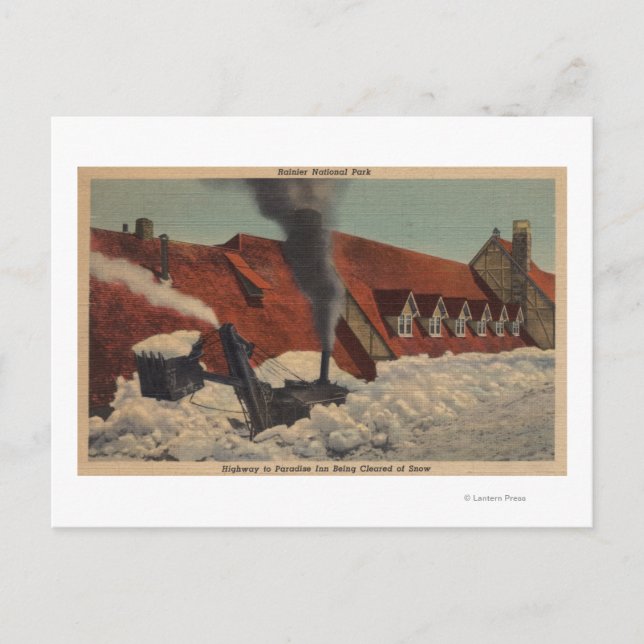 Postal Monte Rainier, WA - Paradise Inn (Anverso)