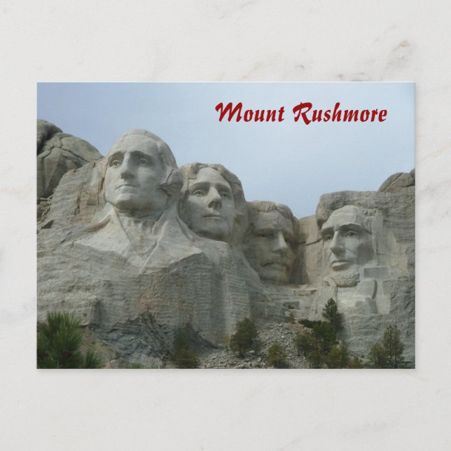 Postal Monte Rushmore (Anverso)