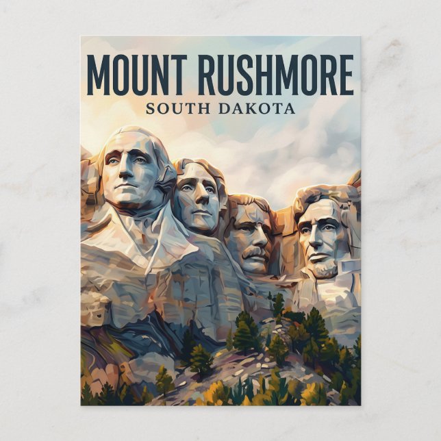 Postal Monte Rushmore Dakota del Sur (Anverso)