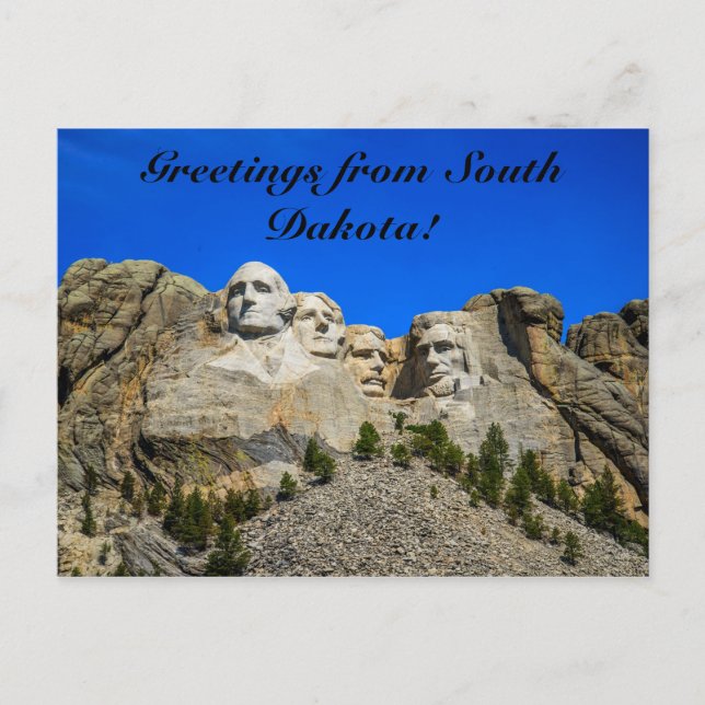 Postal Monte Rushmore, Dakota del Sur (Anverso)