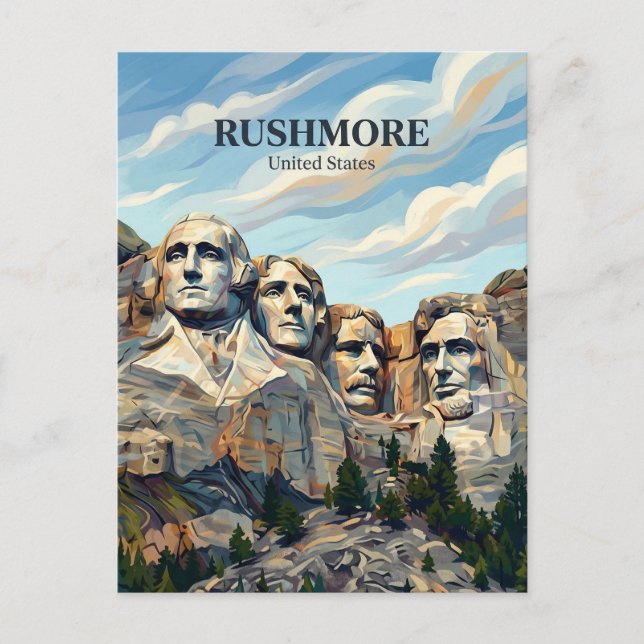 Postal Monte Rushmore Dakota del Sur (Anverso)
