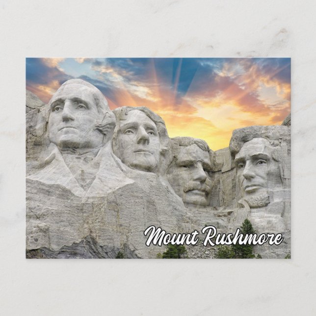 Postal Monte Rushmore, Keystone, Dakota del Sur (Anverso)