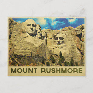 Postal Monte Rushmore Vintage