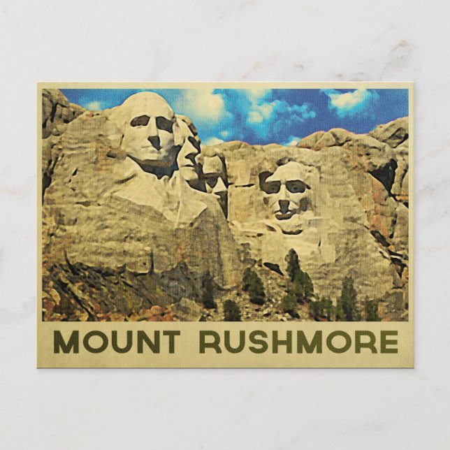 Postal Monte Rushmore Vintage (Anverso)