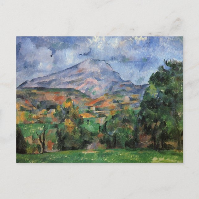 Postal Monte Sainte-Victoire por Paul Cezanne Postcard (Anverso)