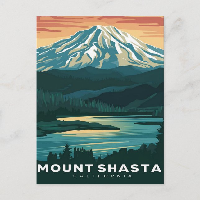 Postal Monte Shasta California (Anverso)