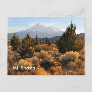Postal Monte Shasta en Otoño
