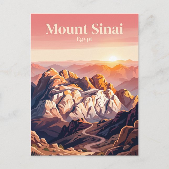 Postal Monte Sinaí Egipto (Anverso)