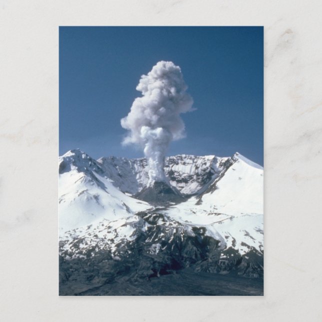 Postal Monte St. Helens, volcán (Anverso)