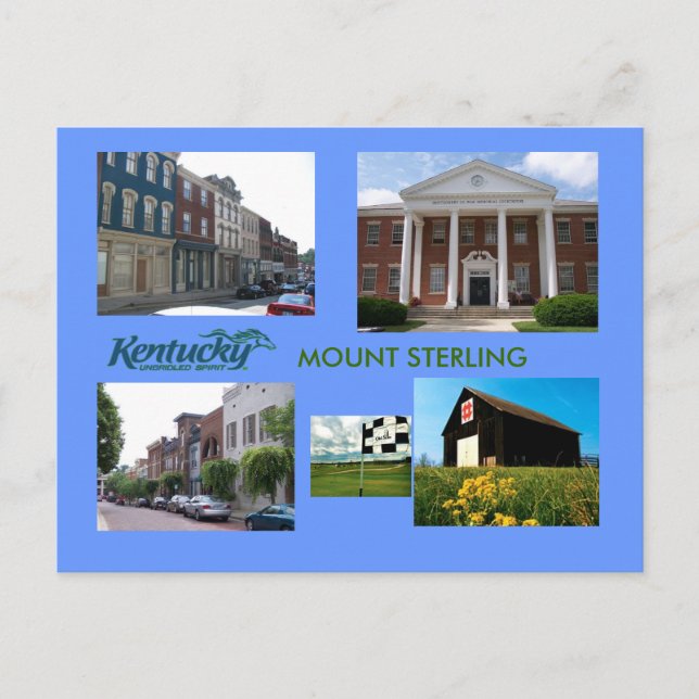 Postal Monte Sterling, Kentucky (Anverso)