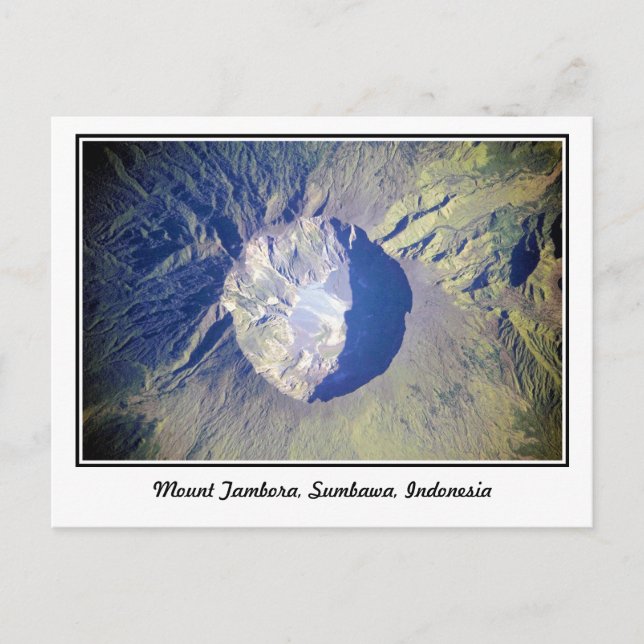 Postal Monte Tambora Sumbawa Indonesia (Anverso)