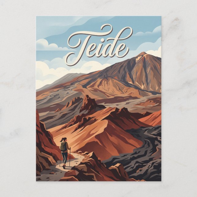 Postal Monte Teide España (Anverso)