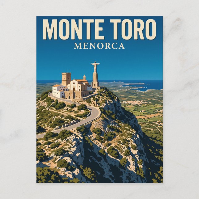 Postal Monte Toro España (Anverso)