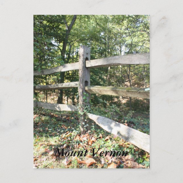 Postal Monte Vernon (Anverso)