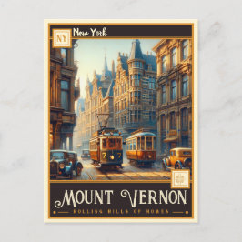 Postal Monte Vernon, Nueva York | Vintage