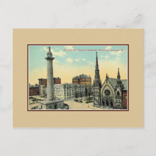 Postal Monte Vintage Vernon Place Baltimore Maryland